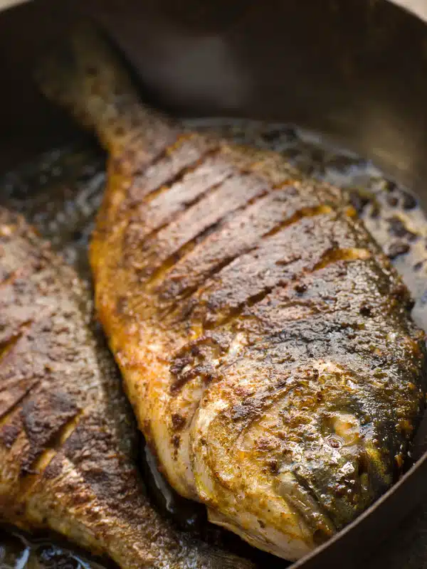 emperor bream roasted with tikka spices