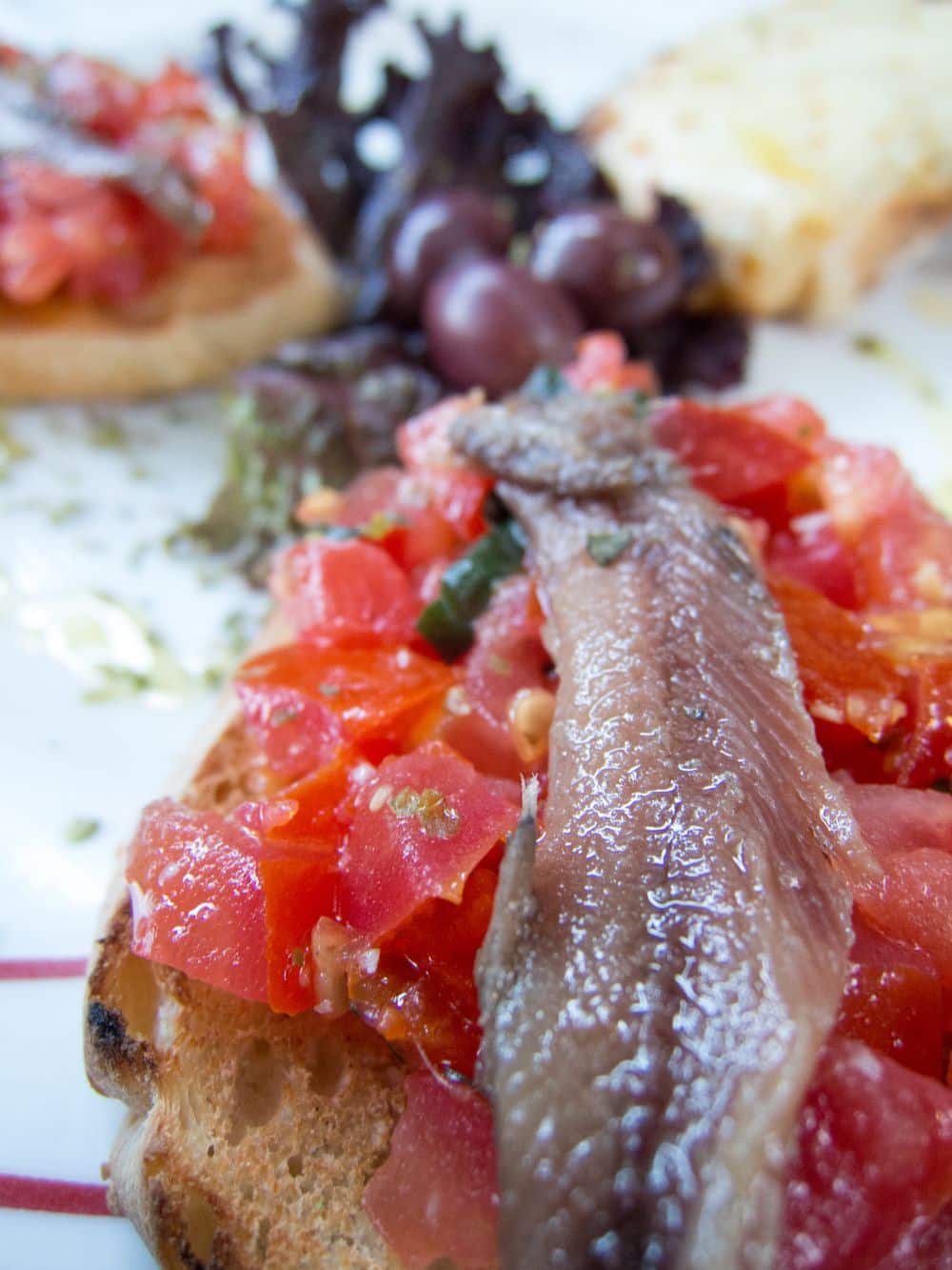 Anchovy and Roasted Red Pepper Bruschetta Frozen Fish Direct