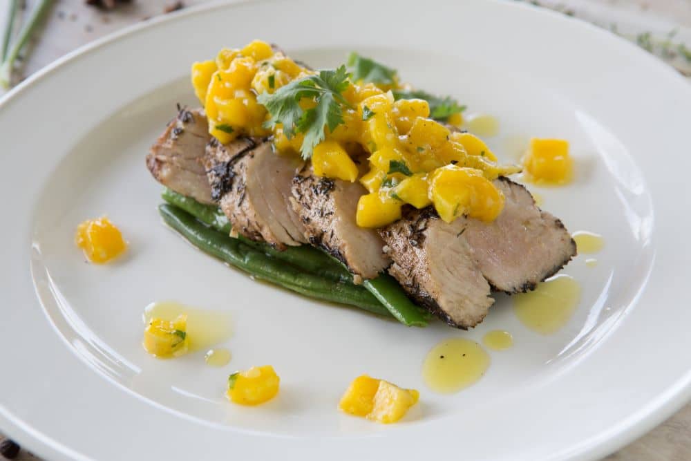 Grilled Barramundi with Mango Salsa Frozen Fish Direct