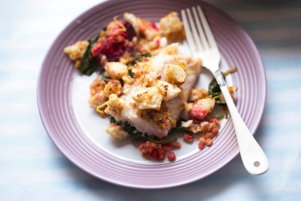 Haddock with Spinach and Bacon Frozen Fish Direct