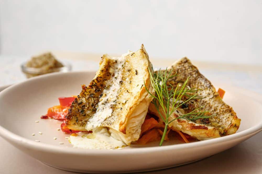 Halibut with Creamy Dill Sauce Frozen Fish Direct
