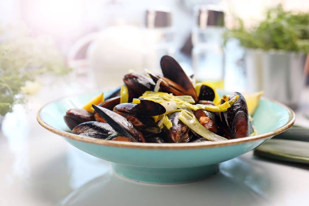 Mussels with Bacon and Leeks Frozen Fish Direct