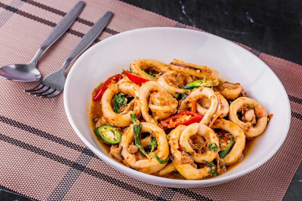 Sauteed Squid with Garlic - Frozen Fish Direct