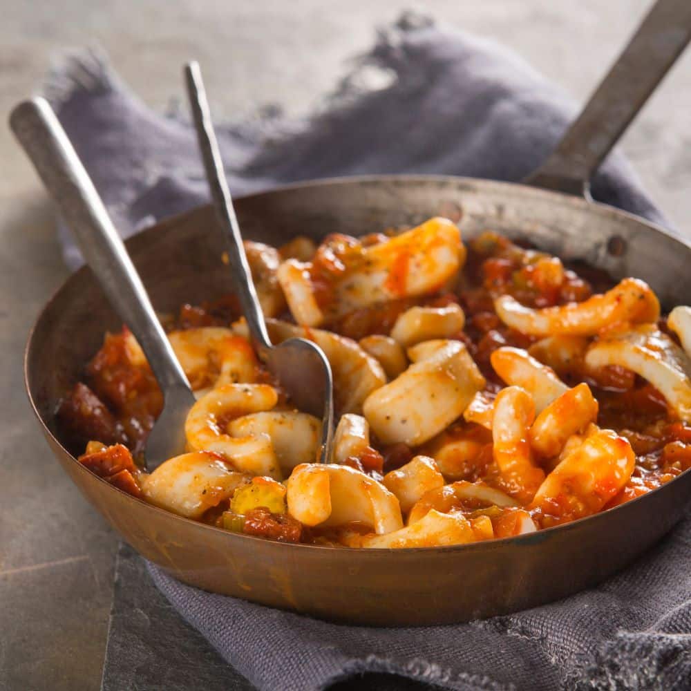 Squid and Chorizo Stew - Frozen Fish Direct