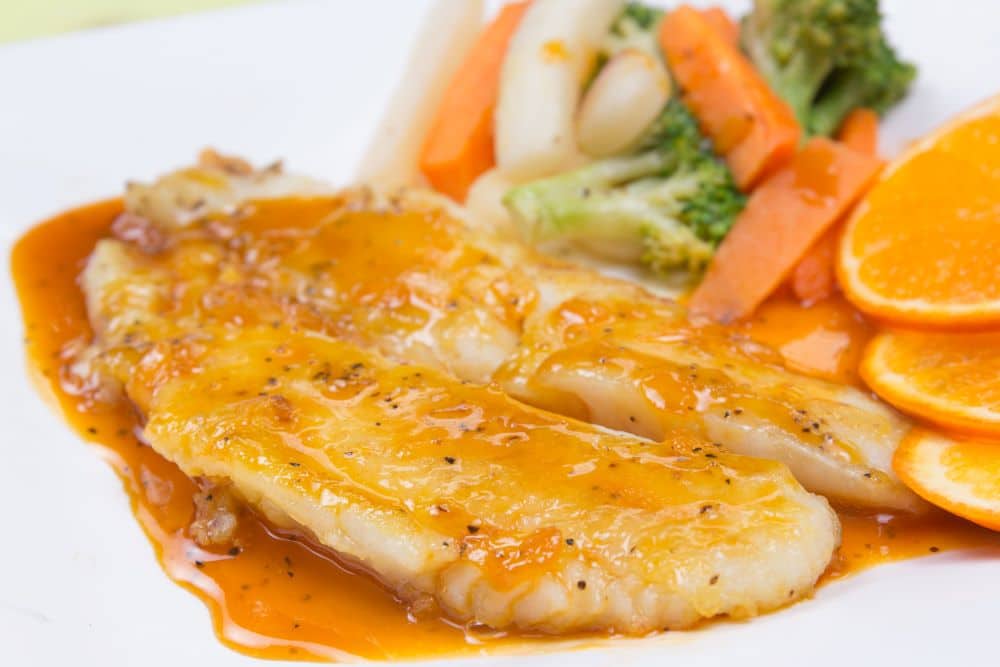 Perch with Orange-Ginger Sauce - Frozen Fish Direct