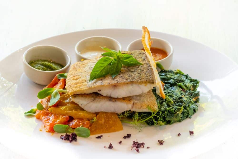 Sea Bass with BasilGarlic Butter Frozen Fish Direct