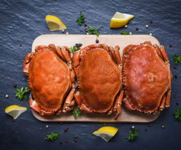 crab (cooked) 600 750g