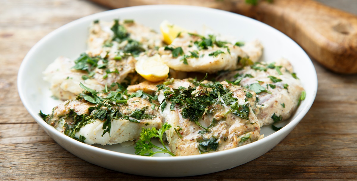 baked fish with lemond and herbs